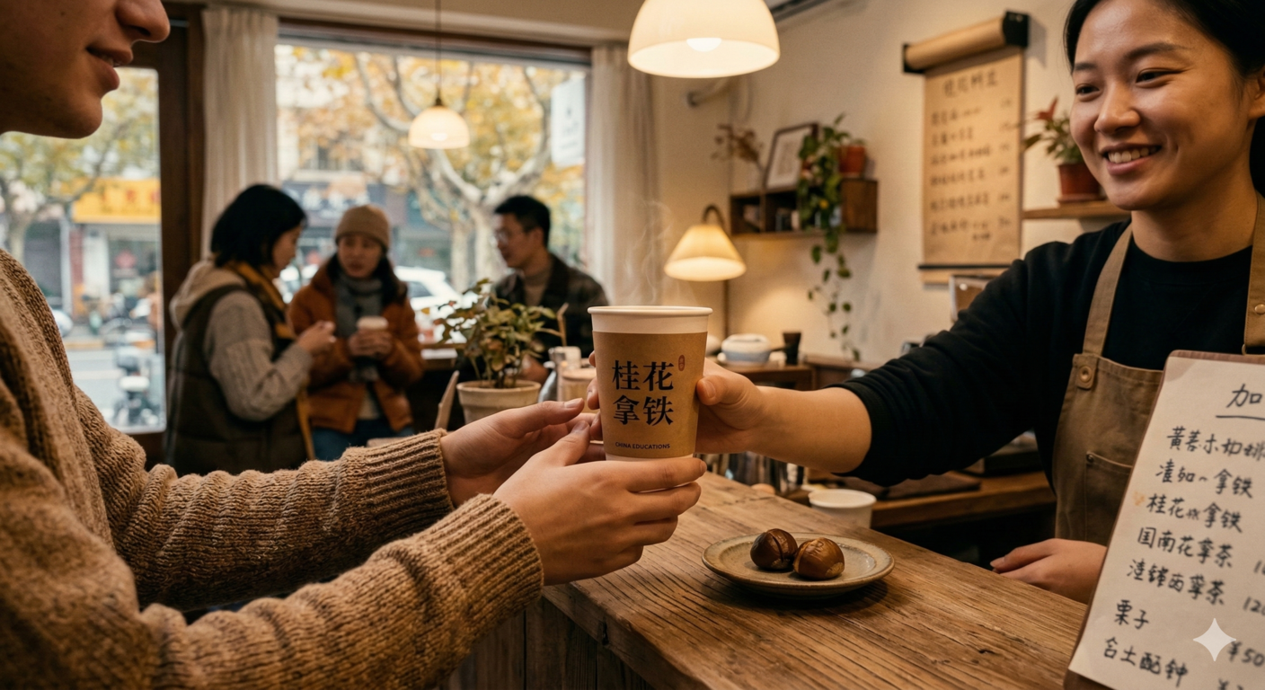 Using-Survival-Chinese-to-order-a-cozy-autumn-drink